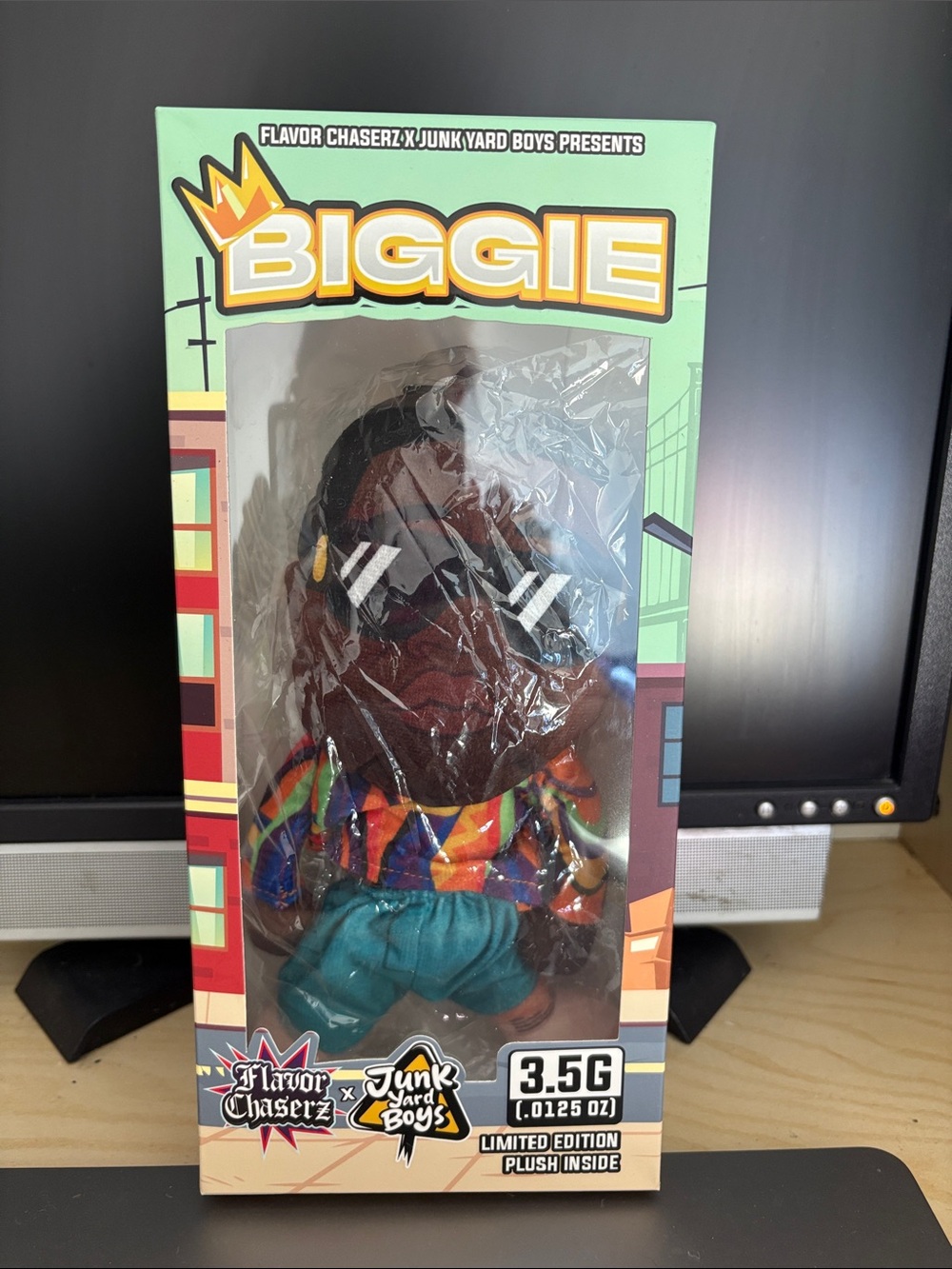 Dell Biggie Plush - Brown, Teal, Multicolor Sweater